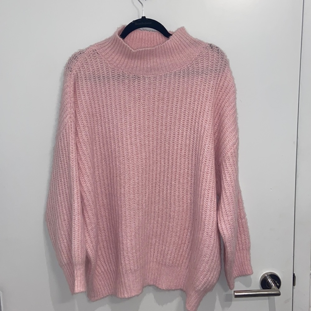 Pink Oversized Sweater